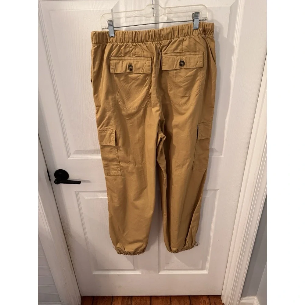 Anthropology Avec‎ Les Filles Cargo Jogger Pants Size L Mustard Golden Yellow